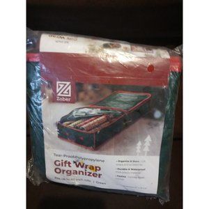Zober Gift Wrap Organizer  Tear -Proof Polypropyline Fits up to 40 inch Rolls